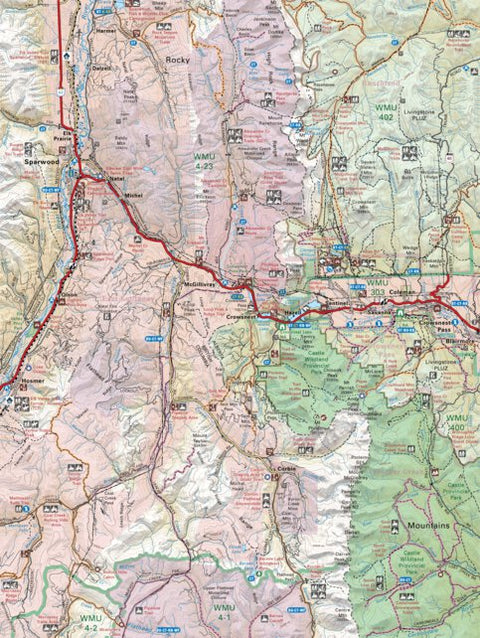 Backroad Mapbooks KRBC17 Sparwood - Kootenay Rockies BC Topo-2023 digital map