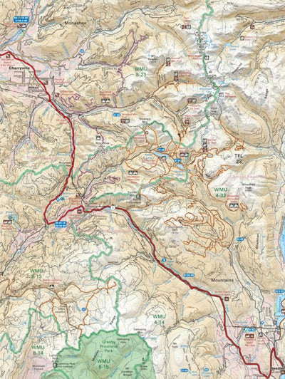 Backroad Mapbooks KRBC18 Cherryville - Kootenay Rockies BC Topo-2023 digital map