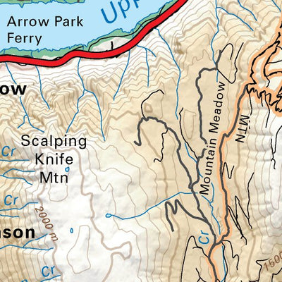 Backroad Mapbooks KRBC19 Nakusp - Kootenay Rockies BC Topo-2023 digital map