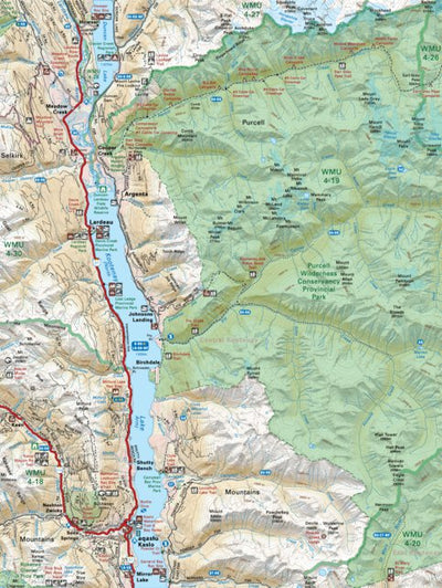 Backroad Mapbooks KRBC21 Kaslo - Kootenay Rockies BC Topo-2023 digital map