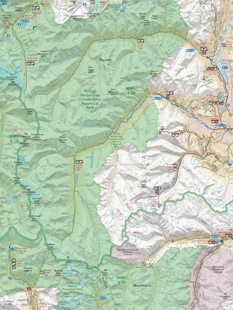 Backroad Mapbooks KRBC22 Whitetail Lake - Kootenay Rockies BC Topo-2023 digital map