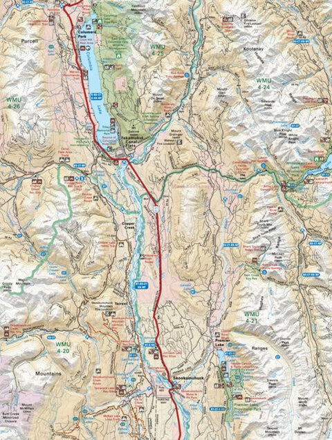 Backroad Mapbooks KRBC23 Canal Flats - Kootenay Rockies BC Topo-2023 digital map