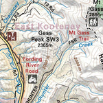 Backroad Mapbooks KRBC25 Elkford - Kootenay Rockies BC Topo-2023 digital map