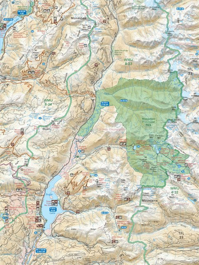 Backroad Mapbooks KRBC26 Monashee Provincial Park - Kootenay Rockies BC Topo-2023 digital map