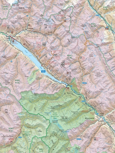 Backroad Mapbooks KRBC28 Trout Lake - Kootenay Rockies BC Topo-2023 digital map
