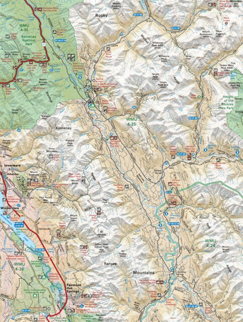 Backroad Mapbooks KRBC31 Fairmont Hot Springs - Kootenay Rockies BC Topo-2023 digital map