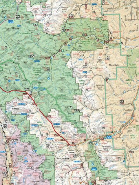 Backroad Mapbooks KRBC33 Elk Range - Kootenay Rockies BC Topo-2023 digital map