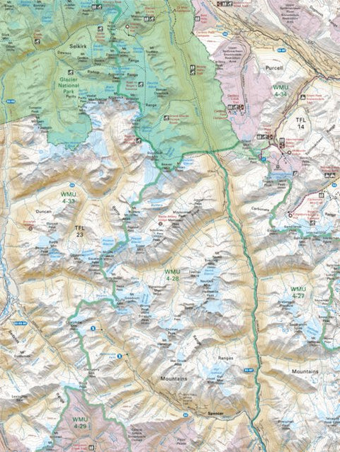 Backroad Mapbooks KRBC36 Beaver River - Kootenay Rockies BC Topo-2023 digital map