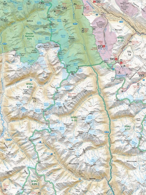 Backroad Mapbooks KRBC36 Beaver River - Kootenay Rockies BC Topo bundle exclusive
