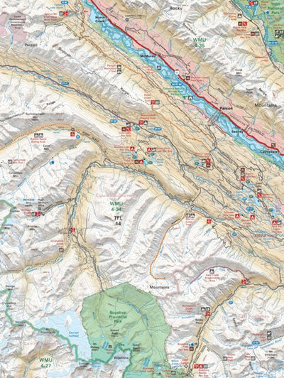 Backroad Mapbooks KRBC37 Parson - Kootenay Rockies BC Topo bundle exclusive