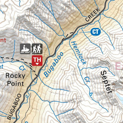 Backroad Mapbooks KRBC37 Parson - Kootenay Rockies BC Topo bundle exclusive