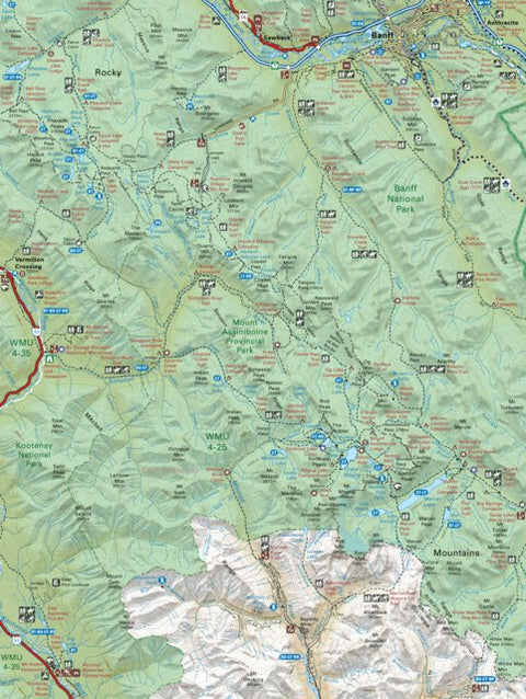 Backroad Mapbooks KRBC39 Mt Assiniboine Prov Park - Kootenay Rockies BC Topo-2023 digital map