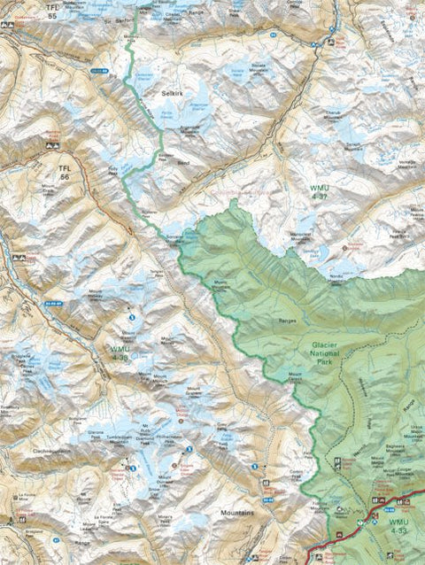 Backroad Mapbooks KRBC41 Tangier River - Kootenay Rockies BC Topo-2023 digital map