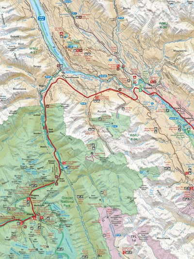 Backroad Mapbooks KRBC42 Rogers Pass - Kootenay Rockies BC Topo bundle exclusive