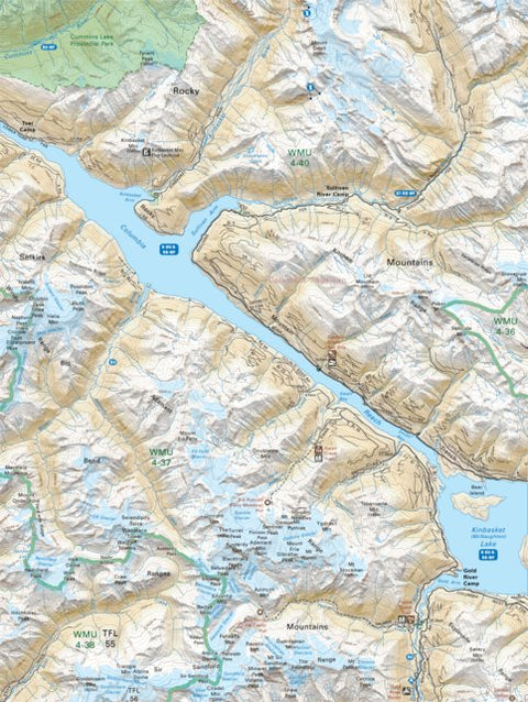 Backroad Mapbooks KRBC46 Sullivan Arm - Kootenay Rockies BC Topo-2023 digital map