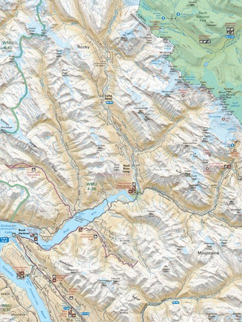 Backroad Mapbooks KRBC47 Bush Harbour - Kootenay Rockies BC Topo-2023 digital map