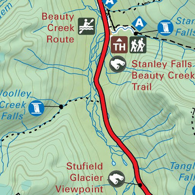 Backroad Mapbooks KRBC51 Columbia Icefield - Kootenay Rockies BC Topo-2023 digital map