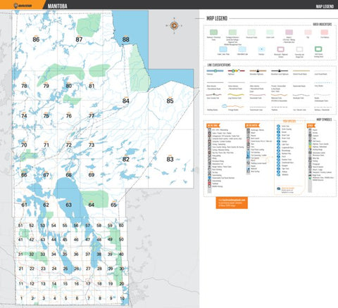 Backroad Mapbooks Manitoba Backroad Mapbooks - Map Legend digital map