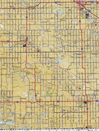 Backroad Mapbooks Map08 Weyburn - Saskatchewan digital map