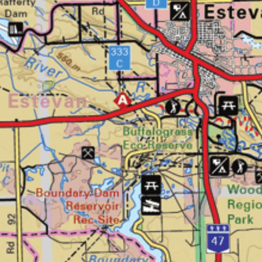 Map09 Estevan Saskatchewan Map by Backroad Mapbooks Avenza Maps