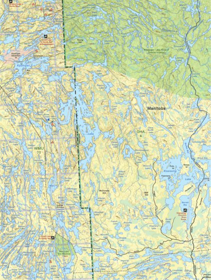 Backroad Mapbooks Map105 Kipahigan Lake - Saskatchewan digital map