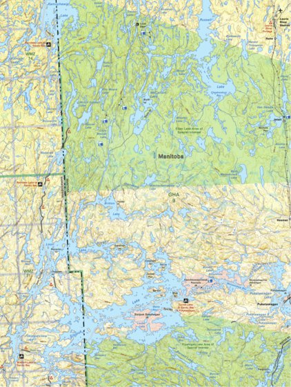 Backroad Mapbooks Map115 Sisipuk Lake - Saskatchewan digital map