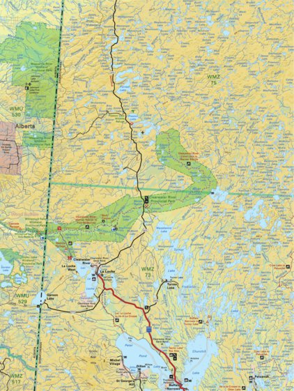 Backroad Mapbooks Map116 La Loche - Saskatchewan digital map