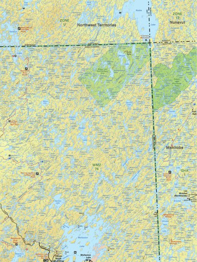 Backroad Mapbooks Map121 Wollaston Lake - Saskatchewan digital map