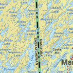 Backroad Mapbooks Map121 Wollaston Lake - Saskatchewan digital map