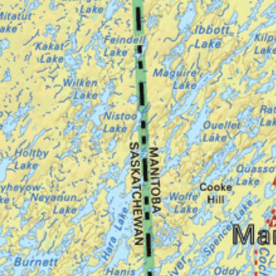 Backroad Mapbooks Map121 Wollaston Lake - Saskatchewan digital map