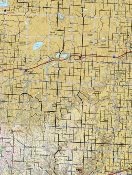 Backroad Mapbooks Map13 Tompkins - Saskatchewan digital map