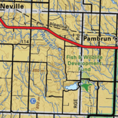 Backroad Mapbooks Map15 Vanguard - Saskatchewan digital map