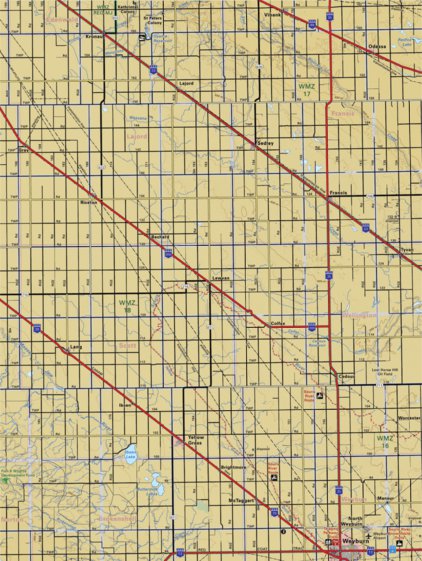Backroad Mapbooks Map19 North Weyburn - Saskatchewan digital map