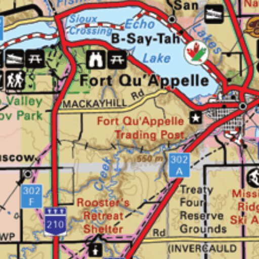 Map30 Fort Qu'Appelle - Saskatchewan Map by Backroad Mapbooks | Avenza Maps