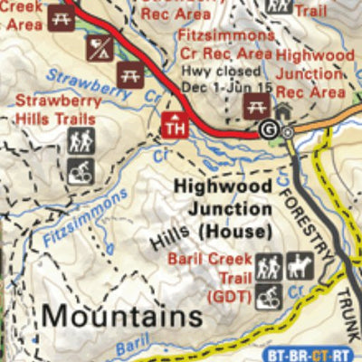 Backroad Mapbooks Map33 Elk Range - Kootenay Rockies BC bundle exclusive