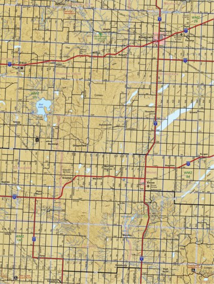 Backroad Mapbooks Map36 Rosetown - Saskatchewan digital map