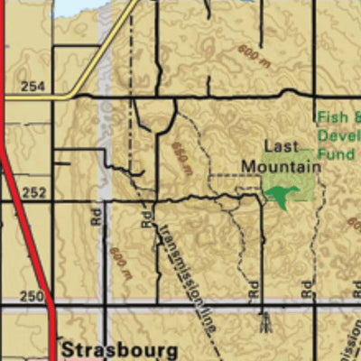 Backroad Mapbooks Map40 Strasbourg - Saskatchewan digital map