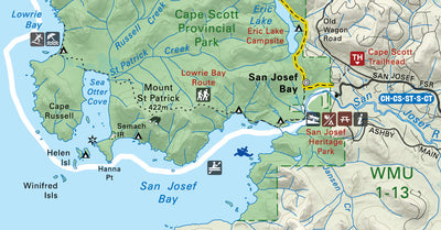Backroad Mapbooks Map44 Inset - San Josef Bay - Vancouver Island bundle exclusive