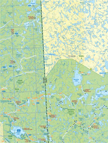 Backroad Mapbooks Map50 Atikaki Provincial Park - Manitoba Backroad Mapbooks digital map