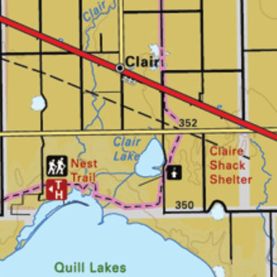 Backroad Mapbooks Map52 Quill Lakes - Saskatchewan digital map