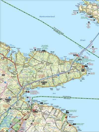 Backroad Mapbooks Map55 Confederation Bridge PEI - Nova Scotia Backroad Mapbook digital map