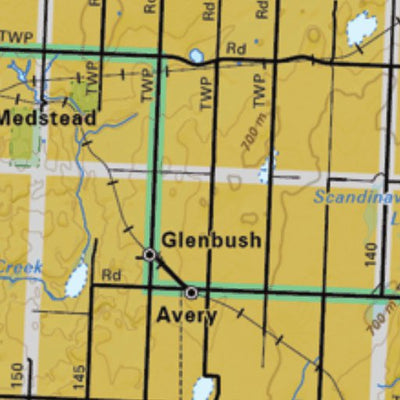 Backroad Mapbooks Map68 Glaslyn - Saskatchewan digital map