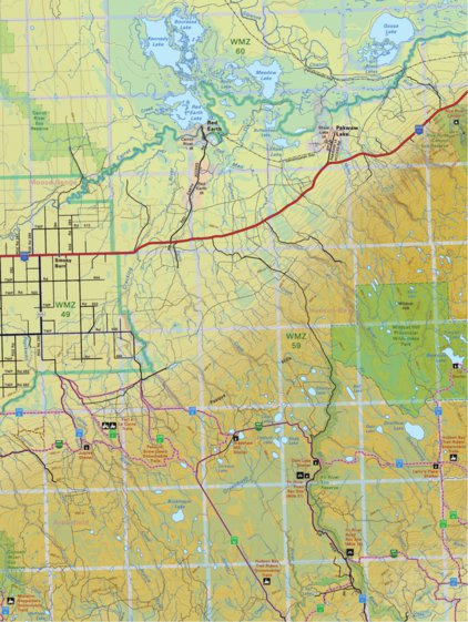 Backroad Mapbooks Map74 Red Earth - Saskatchewan digital map