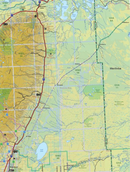 Backroad Mapbooks Map75 Mountain Cabin - Saskatchewan digital map