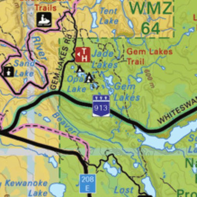 Backroad Mapbooks Map82 Narrow Hills Provincial Park - Saskatchewan digital map