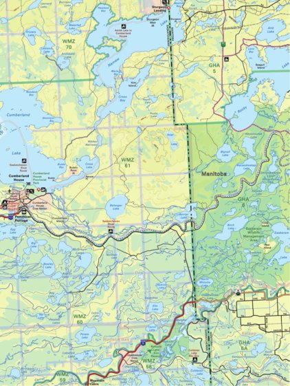Backroad Mapbooks Map85 Cumberland House - Saskatchewan digital map