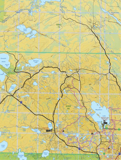 Backroad Mapbooks Map90 Weyakwin Lake - Saskatchewan digital map