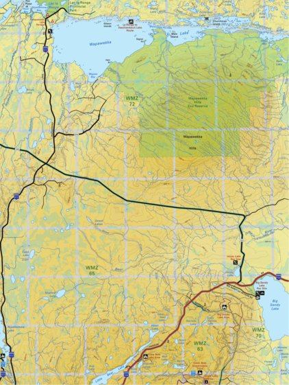Backroad Mapbooks Map92 Wapawekka Lake - Saskatchewan digital map