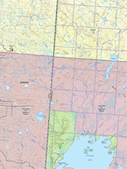 Backroad Mapbooks Map96 Primrose Lake - Saskatchewan digital map