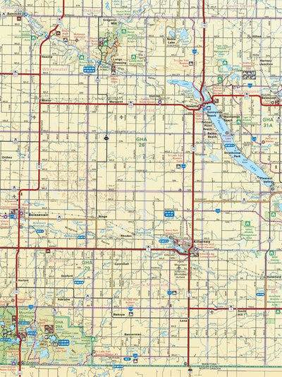 MBMB03 Killarney - Manitoba Backroad Mapbook Topo Preview 1